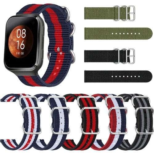 Strap for 70Mai Saphir Smart Watch Band Nylon Canvas Replacement Bracelet for 70Mai Smart Watch Strap Wristband Accessories