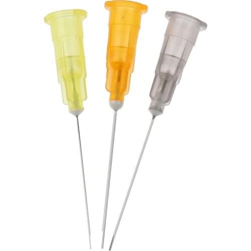 100pcs Dental Sterile Endodontic Irrigation Needle Tips 25G/27G/30G Plain Ends Notched Endo needle tip Syringe Dentist Tools Lab