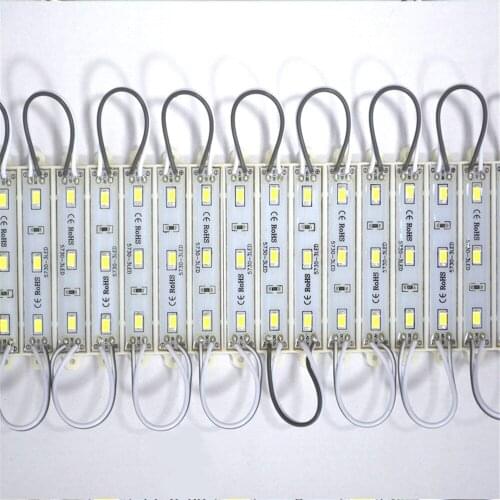 Super Bright Waterproof IP65 DC12V 5730 SMD LED Module 0.72W 3LEDs 5730 LED Lamp 66*10mm