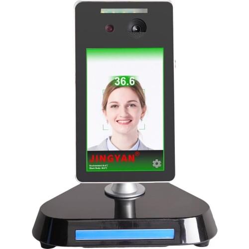 Thermal imaging detection with face recognition temperature measuring machine intelligent camera
