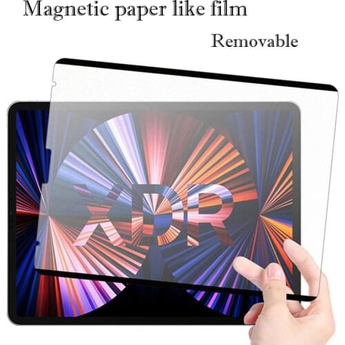 VALAM Matte Anti-Glare Painting Film For iPad Pro 12.9 2021 2020 2019 Paper Like Screen Protector Removable Magnetic attraction