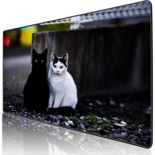 XGZ These two cats look very smart, they are like a couple Gamer Mouse Mat High-end Pad Game Computer Personalized HD Printing
