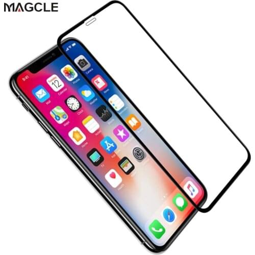 Magcle Tempered Glass Screen Protector for iPhone Xr Xs Max X Tough Protection Glass Cover Film for iPhone 5 5S 6 6S 7 8 Plus