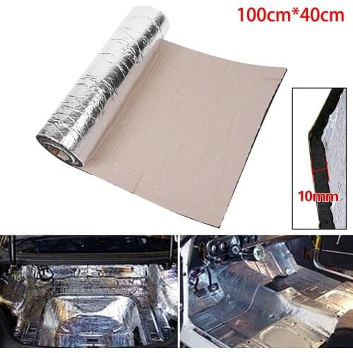 100 * 40cm Car Sound Proofing Deadening Vehicle Insulation 10mm Anti-noise Heat Closed Foam For Car interior Accessories Tools