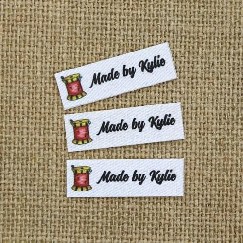 120 pieces Ironing Labels, Logo or Text, Personalized Brand , Clothing Labels, Custom Design, Fabric tags(YT123)