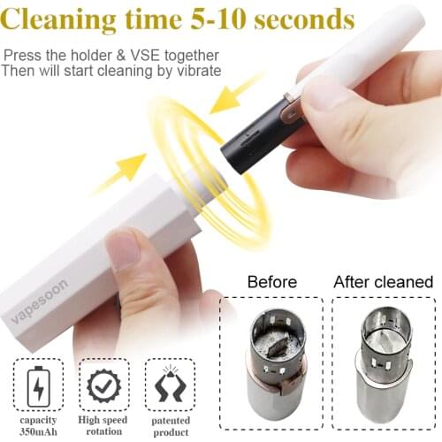 331332 Genuine VSE Automatic electric cleaning brushes brush brusher cleaner tool for use with IQOS 2.4 3.0 multi Plus