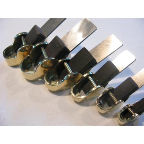6pcs "hill" style brass Mini,finger planes (convex bottom+flat bottom)