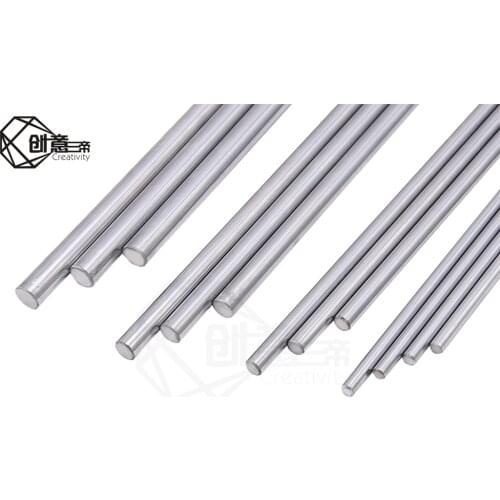 8mm 10mm linear shaft round rod L100 150 200 250 300 350 400 450 500 chromed linear rail round rod optical axis for 3d printer