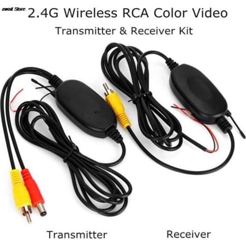 2.4G Wireless Transmitter & Receiver for Car Reverse Rear View Backup Camera and Monitor Parking Assistance Vehicle CAM