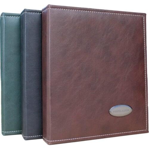 Large Leather Photo Albums Totaling 40 Sheet 80 Sides Scrapbook Wedding Guest Book DIY Memories Book Insert Album Christmas Gift