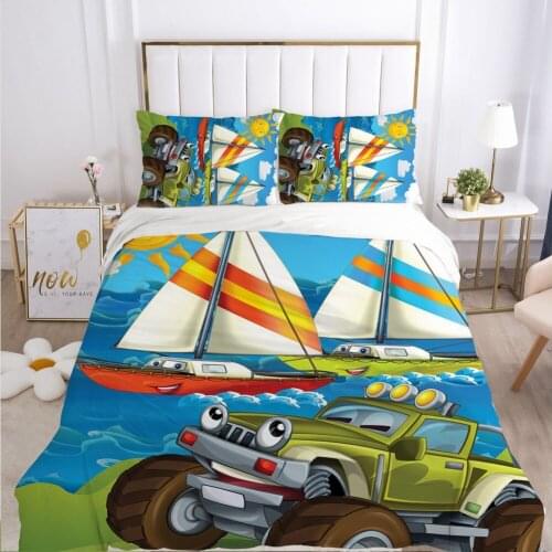 Kids Cartoon Bedding Set for Children baby Crib Boys Duvet Cover Set Pillowcase Blanket Quilt Cover 100x120/140x210 dinosaur