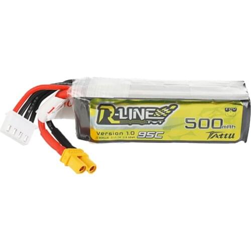 Gens Ace Tattu R-Line 1.0 LiPo Rechargeable Battery 550mAh 95C 1S 2S 3S1P for RC FPV Racing Drone Quadcopter