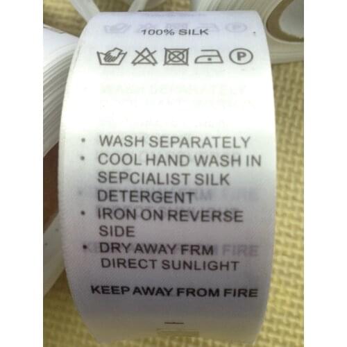 Customized Woven label hang tags supply collar cloth garment washing superscript trademark care label/Customized cloth hangtags