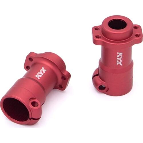 KYX Racing Aluminum Alloy Straight Axle Rear Lock-Out Adapter for 1/10 RC Crawler Car Axial SCX10 II