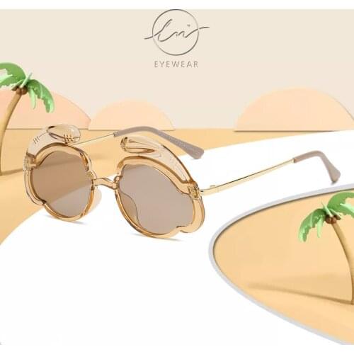 LM 2021 Boy Girl Cute Cartoon Shape Fashion Sunglasses Polarized Children Vintage Sun Glasses UV Protection Classic Kids Eyewear