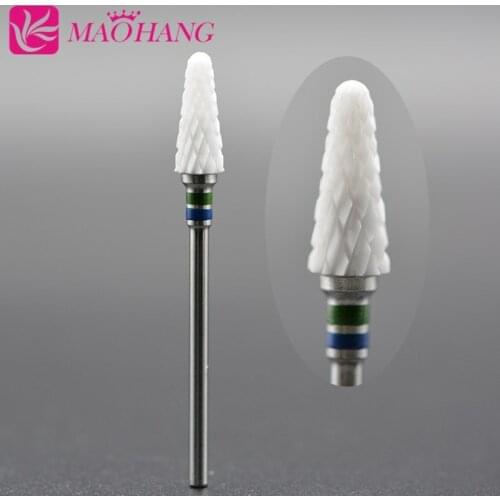 MAOHANG Ceramic Nail Drill Bit for Electric Manicure Drills Machine Dead Skin Nail File Removel Polish Varnish Tool Accessories