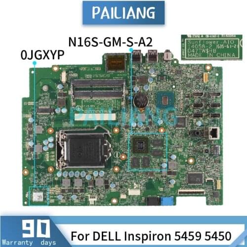 Mainboard For DELL Inspiron 5459 5450 Laptop motherboard CN-0JGXYP 0JGXYP 14058-2 SR2CA N16S-GM-S-A2 DDR3 Tested OK