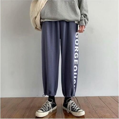 Fashion Mens Joggers Pants Korean style Hip Hop Loose Casual Trousers Men Harajuku Street attire Sweatpants Man Running Pants