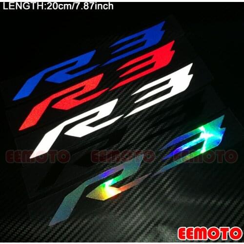 Motorcycle helmet Body Shell Tank Pad Motorbike Fairing Reflective decoration Decals Laser Stickers for YZF R1 R15 R25 R3
