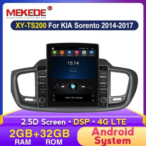 Android Tesla screen Car Radio Multimedia Video Player GPS For KIA Sorento 2014 2015 2016 2017 Stereo WIFI Camera BT Navigation