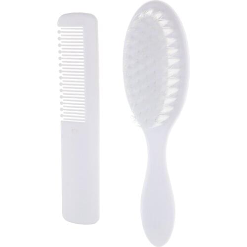 Baby Infant Toddler Hair Soft Brush Comb Set Safe Brush Hair Scalp Massage