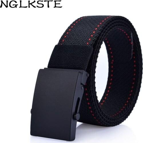 NGLKSTE Mens military belt alloy buckles outdoor sports tactics belts jeans belt of high quality Unisex belts Masculino Strap
