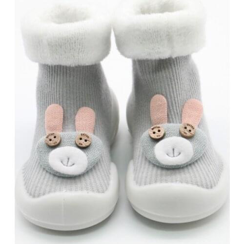 Fashion Baby Socks With Rubber Soles Infant Sock Newborn Autumn Winter Children Floor Socks Shoes Anti Slip Soft Sole Sock