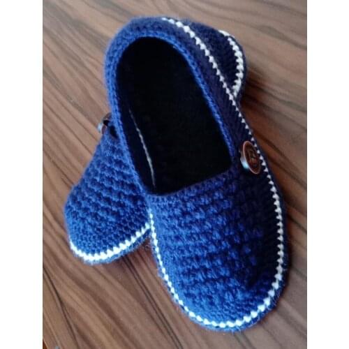 Handmade Wool Booties Wool Socks Home Shoes For Baby Boys Winter