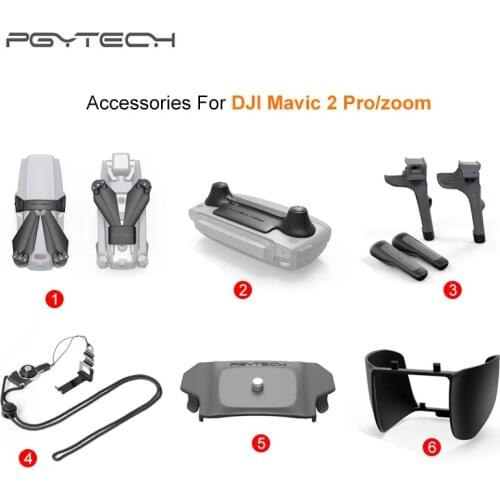 PGYTECH mavic 2 Remote Control Guard /Controller Clasp Landyard/ Landing Gear /PropellerHolder/AdapterFor DJI Mavic 2 drone