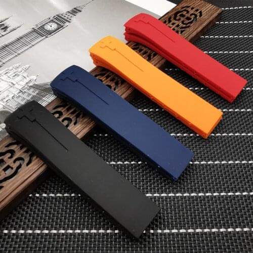 Top quality 21mm Natural Silicone rubber Mens Watch band For Tissot Strap T048 T048.417 Strap T-Race T-Sports Watchband