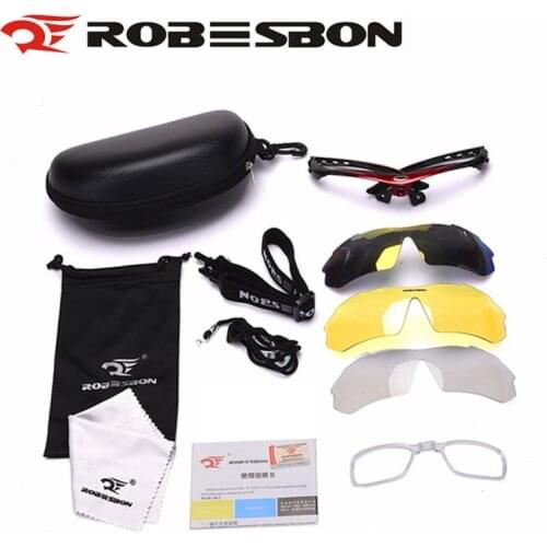 ROBESBON Bicycle Photochromic Glasses Summer Sport Goggles Women Men Cycling Motorcycle Sunglasses Eyewear Las gafas 3 Lens