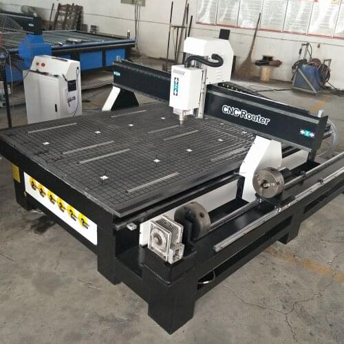 ROBOTEC 1325 Big Size Router CNC 4 Axis Milling Machine 3d CNC Engraving Machine Price T-Slot Working Table CNC Router