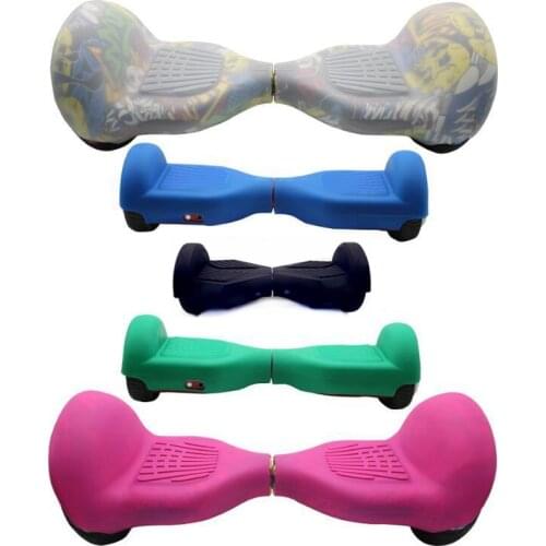 Hoverboard Silicone Case 6.5/8/10/ Inch Cover Shell Half Protector Wrap for Skateboard Overboard Smart Balance Electric Scooter
