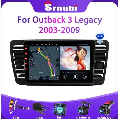 Srnubi Android 10 for Subaru Outback 3 Legacy 4 2003 - 2009 Car Radio Multimedia Video Player GPS 2Din IPS 4G WIFI DVD Head Unit