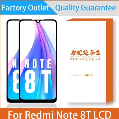 6.3'' LCD Display For Xiaomi Redmi Note 8T Note8T LCD Display Touch Screen Digitizer Assembly Repair Replacement With Frame