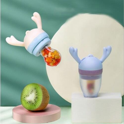 1 Set Baby Fruit&Vegetable Pacifier,Silicone Feeder Teether for Babies Infant Teething Toys for 4 Months+(S/M/L