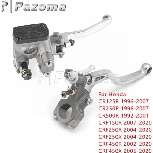 1 Pair Motorcycle Brake Clutch Lever Master Cylinder For Honda CR125R CR250R CR500R CRF150R CRF250 CRF450 1992-2020