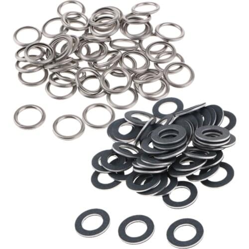 100x Oil Drain Plug Crush Washer Gaskets For Toyota 9043012031,35178-30010