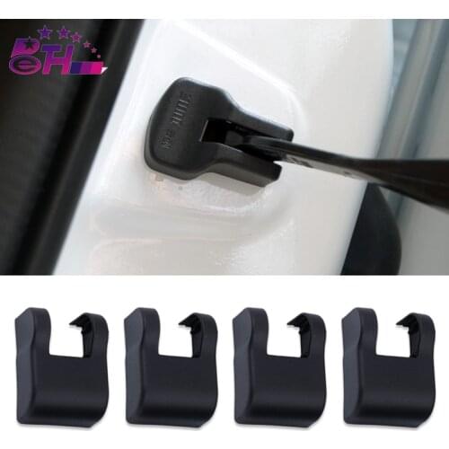 4Pcs Car Waterproof Rust-proof Door Limiting Stopper Cover Sticker For Seat Ibiza Alhambra Porsche Cayman 911 Car Accessories