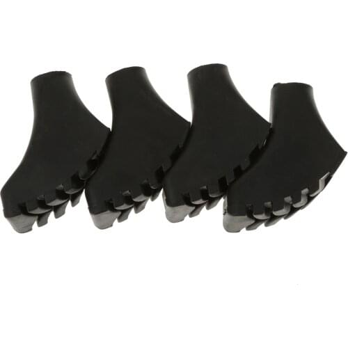 4pcs Rubber Paw Feet Tips Hammers Hiking Stick Walking Trekking Pole Cover