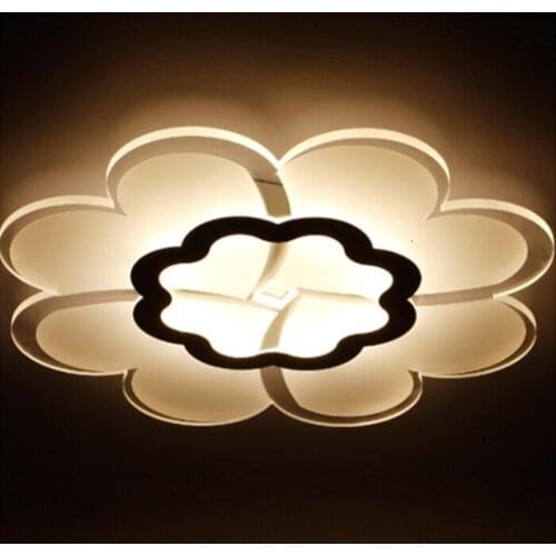 Acylic Ceiling Lights Square Rings For Living Room Bedroom Home AC85-265V Modern Led Ceiling Lamp Fixtures lustre plafonnier