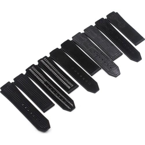 Watch Accessories for For HUBLOT Rubber Strap Series 19mmx25mm Mens and womens Waterproof Outdoor Sports Silicon Strap