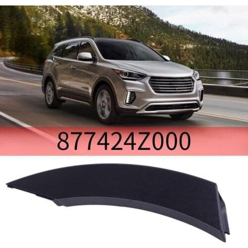 Car Rear Exterior Curved Flare Garnish Wheel Eyebrow Fender Molding for Hyundai Santa Fe Sport 2013-2018