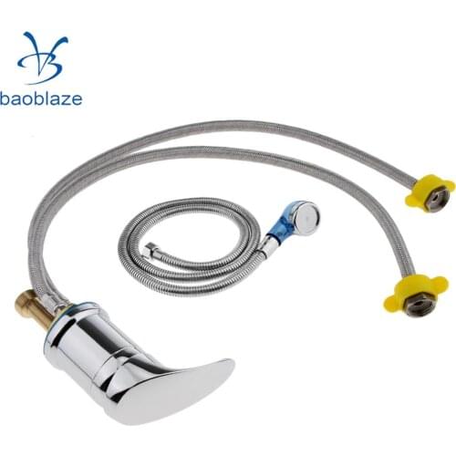 Baoblaze Aluminum Salon Faucet Basin Shampoo Shower Head Wash Hair Tap Mixing Valve Set for salon basin shampoo hair washing