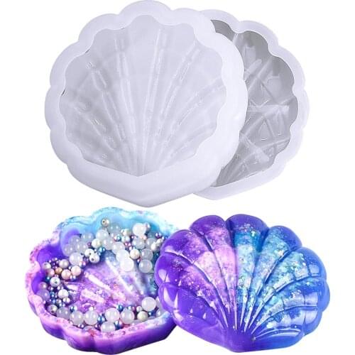 1Pcs Big Size Conch Shell Silicone Mold Jewelry Storage Dish Mould Handmade Jewelry Display Home Decoration