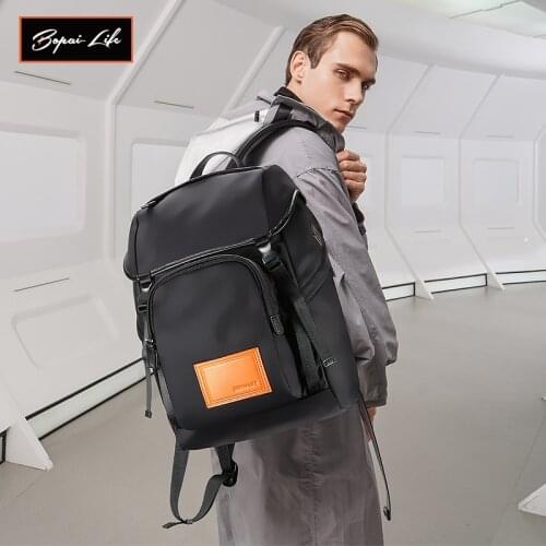 BOPAI LIFE Backpack Men Fashion Bag Light New Style USB Schoolbag Travel Leisure Teenage Boys Mochila Male Laptop Back Pack
