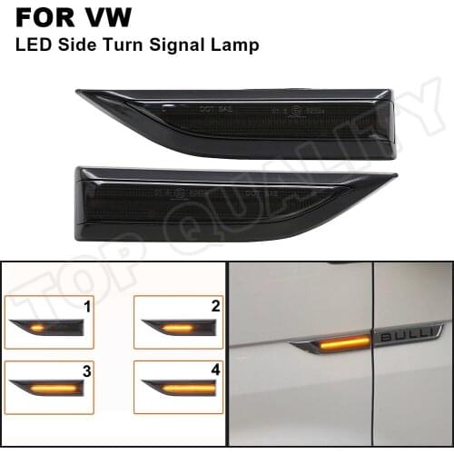 For VW Transporter T6 2015 2016 2017 2018 2019 LED Dynamic Side Marker Turn Signal Light Sequential Blinker Side Indicator Lamp