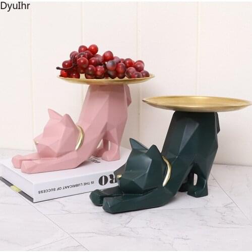 European creative animal storage tray resin crafts home entrance key living room coffee table dried fruit storage decoration