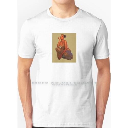 Snoh Aalegra Illustration T Shirt 100% Pure Cotton Olive Snoh Aalegra Sweden Fenty Alicia Keys Prince Staples Space Buns