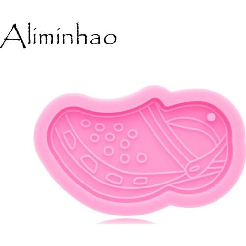 DY0910 Glossy Flip Flop Silicone Molds, Shoe Resin Crafting Mold , Silicon Mould for Epoxy Jewellery Making